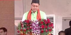 Pushkar Singh Dhami Sworn In As Chief Minister Of Uttarakhand For Second Term, 8 MLAs Take Oath