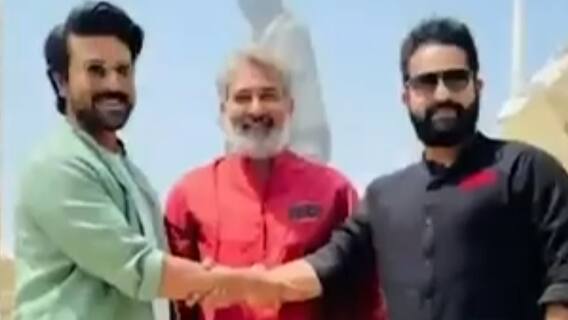 Team RRR worships at Ganga Aarti in Varanasi | Khabar Filmy Hai ( 23 March 2022 )