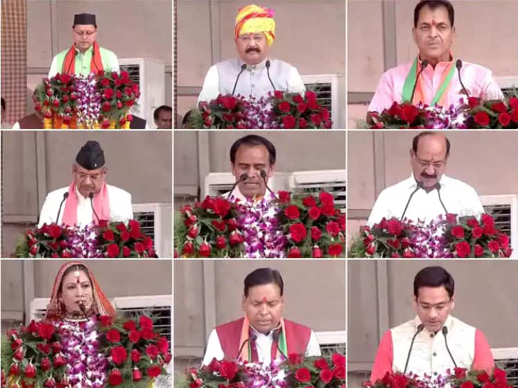 Know how become minister in Uttarakhand pushkar singh dhami cabinet ann Uttarakhand CM Oath Ceremony: उत्तराखंड में सीएम के साथ आठ मंत्रियों ने ली शपथ, जानें- किस जिले से कौन बने मंत्री