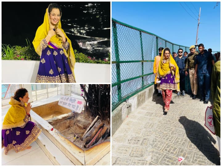 Kangana Ranaut Seeks Blessings At Vaishno Devi Temple On Her 35th Birthday- See Pics Kangana Ranaut Seeks Blessings At Vaishno Devi Temple On Her 35th Birthday- See Pics