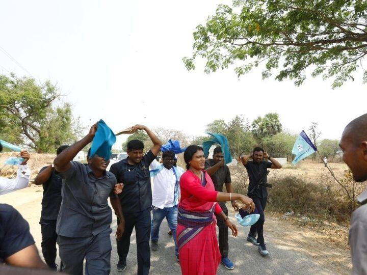 Bee attack on YS Sharmila in Nalgonda district Sharmila Padayatra: షర్మిల పాదయాత్రలో తేనెటీగల దాడి, ప్రజాప్రస్థానం పాదయాత్రలో ఘటన
