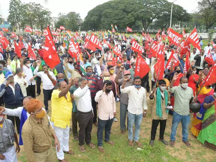 Trade unions across India  gives call for nationwide strike on March 28-29 Trade Unions: மார்ச் 28,29 ஆம் தேதிகளில் நாடு தழுவிய வேலை நிறுத்தம்- மத்திய தொழிற்சங்கங்கள்அழைப்பு !