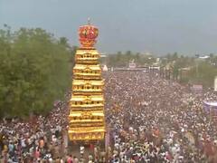 Thousands Of Devotees Take Part In Sharanabasaveshwara Jatra In Kalaburagi - WATCH