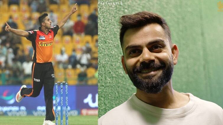 'He spoke to me, told me to work on bowling and fitness': SRH youngster reveals Kohli's key piece of advice in 2021 IPL 2022: নেট বোলার থেকে হায়দরাবাদ ক্যাম্প, বিরাট পরামর্শ মাথায় নিয়েই আইপিএলে নামছেন তরুণ পেসার