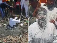 AAP Delhi : డ్రైనేజీ క్లీన్ చేశాడని పాలాభిషేకం  - ఢిల్లీలో ఆప్ కౌన్సిలర్‌ తీరు వైరల్