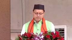 Dhami 2.0: शपथ के बाद मां गंगा की शरण में CM Dhami, आरती में लिया हिस्सा