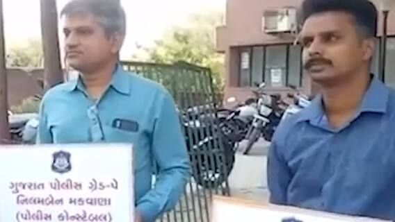 ગુજરાત પોલીસ ગ્રેડ પેનો મુદ્દો ગરમાયો, સસ્પેન્ડેડ પોલિકર્મીઓ બેઠા ધરણા પર, જુઓ ગુજરાતી ન્યુઝ