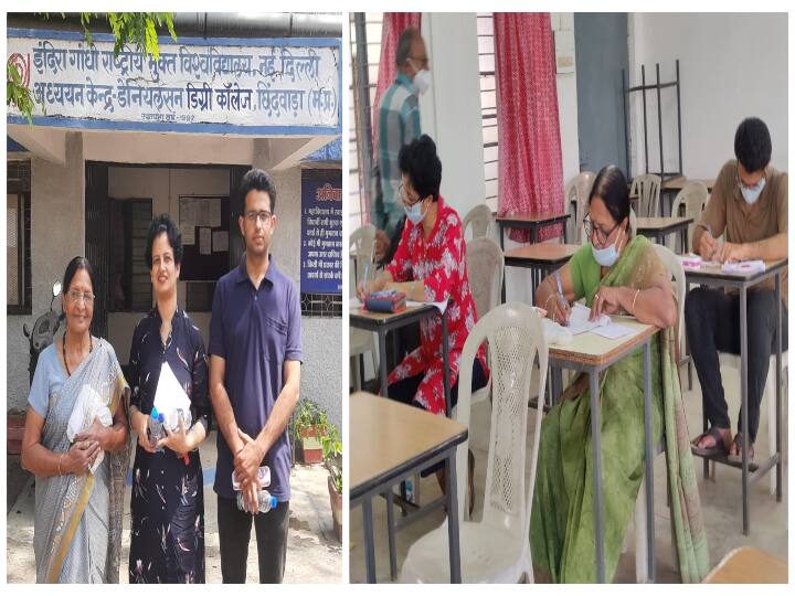 Madhya Pradesh 3 generations are giving exams simultaneously in DHS College Chhindwara people are praising ANN MP News: सास, बहू और पोते ने एक साथ परीक्षा दी, नजारा देखकर चौंक गए लोग