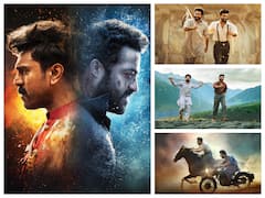 RRR పోస్టర్స్, స్టిల్స్ - తారక్, చరణ్ అభిమానులూ ఈ ఫొటోలు మీ కోసమే, పండగ చేస్కోండి!