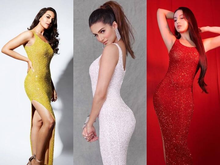 बॉलीवुड एक्ट्रेस हमेशा से ही अपने लेटेस्ट फैशन ट्रेंड्स को लेकर सुर्खियों में रहती हैं. कई बार एक्ट्रेस सेम तरह के आउटफिट्स कैरी करती हैं तो उनके बीच फैशन फेस ऑफ देखने को मिलता है. वहीं इस बार खूबसूरत अदाकारा सीक्वेन हाई स्लिट गाउन को स्टाइलिश अंदाज में कैरी करने पर आमने-सामने हैं.
