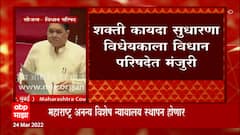 Dilip Valse Patil on Shakti Kayda: शक्ती कायदा सुधारणा विधेयकाला विधान परिषदेत मंजुरी ABP Majha