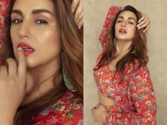 Huma Qureshi In A Red Floral Dress Captures The Summer Spirit - SEE PICS