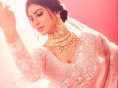 In Pics : मौनी रॉयचं सुंदर फोटोशूट, पिंक साडीतील नयनरम्य फोटो