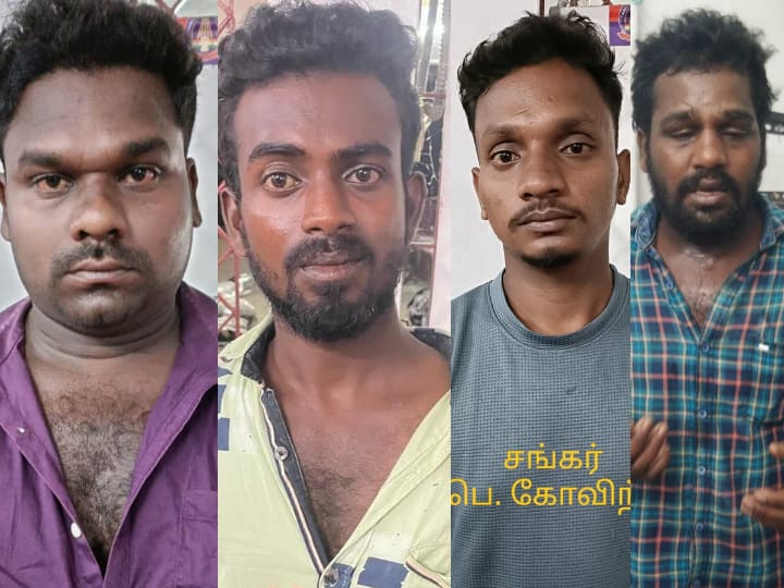 Chengalpattu: Four people have been arrested for killing a drunken man and dumping him in a sewer இருசக்கர வாகனம் உரசியதால் கோபம்...! ஆளை கொன்று கழிவுநீர் தொட்டியில் வீசிய போதை ஆசாமிகள்...!