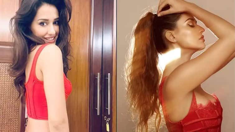 Disha Patani shares bathroom hot selfie picture with super black bikini દિશા પટ્ટણીની મિરર સેલ્ફી વાયરલ, બ્લેક બિકીનીમાં બાથરૂમમાં આપ્યા જબરદસ્ત બૉલ્ડ પૉઝ, જુઓ....