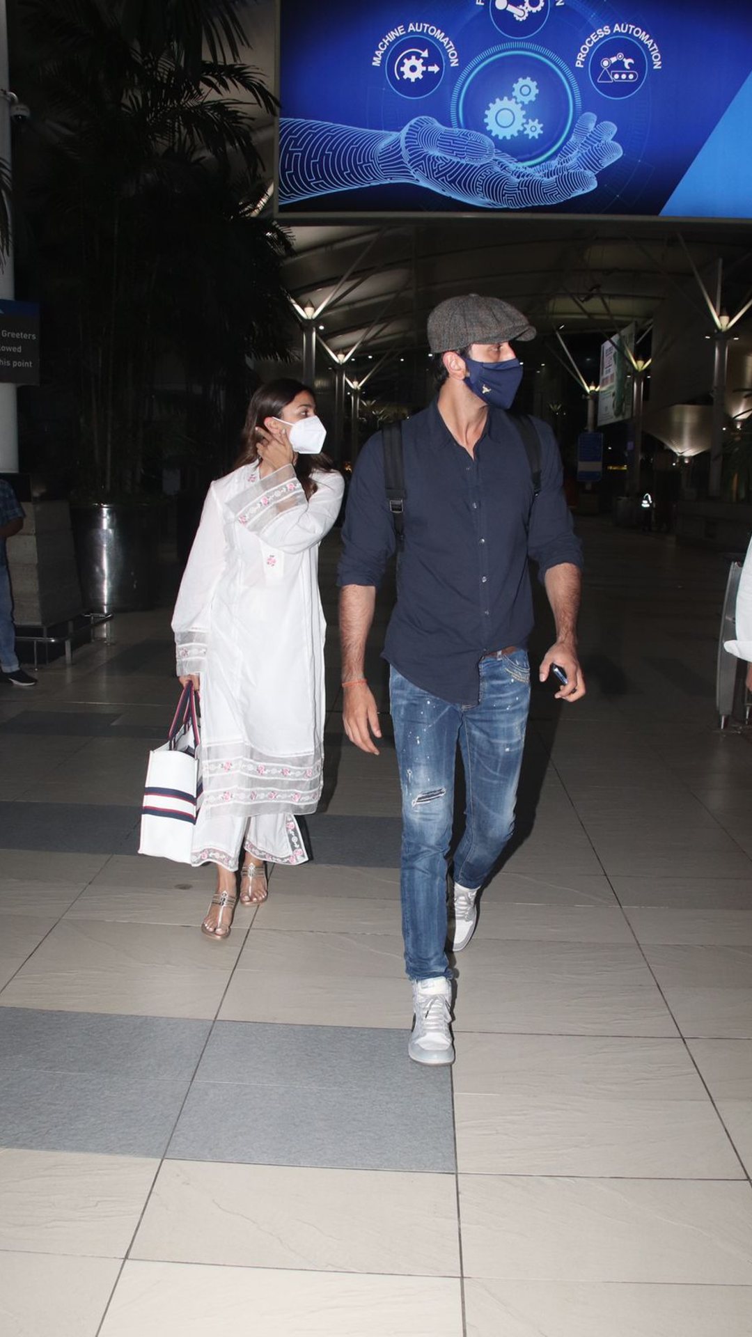 Photos: Ranbir Kapoor and Alia Bhatt are back in Mumbai after shooting for  'Brahmastra' in Varanasi