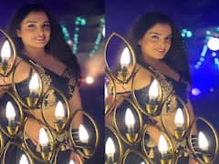 आम्रपाली दुबे ने इस एक्टर संग लगाए कैमरा के सामने ठुमके, नीली साड़ी में गजब की सुंदर लगीं भोजपुरी बाला