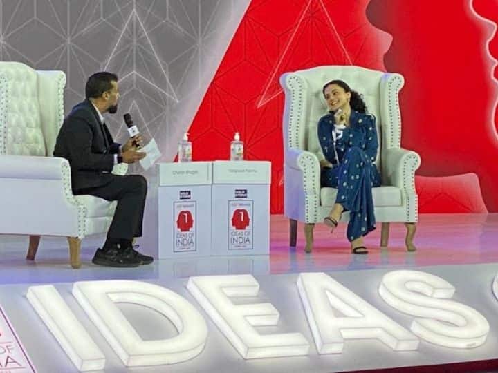 ABP Ideas of India, Day 1: ABP Ideas of India: 'Why Is The Onus Of Doing Right By Society On The Actress?' Taapsee Pannu Asks A Question, Answers Many ABP Ideas of India: 'Why Is The Onus Of Doing Right By Society On The Actress?' Taapsee Pannu Asks A Question, Answers Many