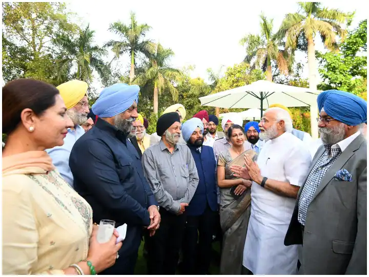 PM Modi met delegation of Sikh intellectuals Punjab drugs issue discussed PM ਮੋਦੀ ਨੇ ਸਿੱਖ ਭਾਈਚਾਰੇ ਦੇ ਵਫਦ ਨਾਲ ਕੀਤੀ ਮੁਲਾਕਾਤ, ਪੰਜਾਬ 'ਚ ਨਸ਼ੇ ਸਮੇਤ ਹੋਰ ਮੁੱਦਿਆਂ 'ਤੇ ਹੋਈ ਚਰਚਾ