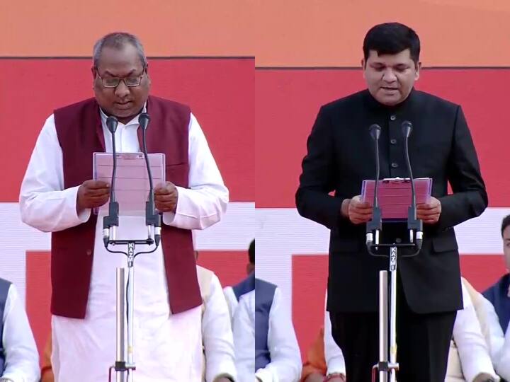 CM Yogi Cabinet Who among the coalition partners became minister in CM Yogi cabinet Sanjay Nishad Ashish Patel CM Yogi Cabinet: मुख्यमंत्री योगी के मंत्रिमंडल में गठबंधन सहयोगियों में से कौन बना मंत्री?