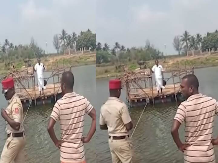 Owner of a liquor store floating in the river for the convenience of drinkers in Pondicherry “வியாபாரம் டல்; மிதவையில் குடிக்க வாங்க” - திரும்பி பார்க்க வைத்த மதுபானக்கடை உரிமையாளர்