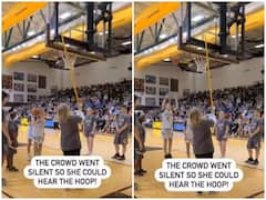 नेत्रहीन लड़की ने बास्केटबॉल कोर्ट पर दिखाया अनोखा कारनामा, वीडियो हो रहा वायरल