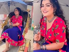 रिक्शे पर सवार होकर ये किससे मिलने की तमन्ना लिए निकलीं भोजपुरी एक्ट्रेस निधि झा