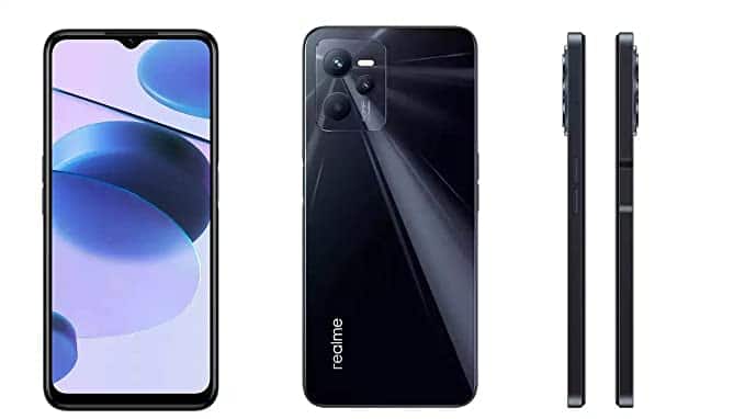Realme C35: इस स्मार्टफोन में 4 जीबी की रैम के साथ 64जीबी की इंटरनल मैमोरी दी गई है, इसमें ट्रिपल रियर कैमरा सेटअप दिया गया है. इसमें प्राइमरी कैमरा 50 मेगापिक्सल का है. इसमें पावर बैकअप के लिए 5000mAh की बैटरी दी गई है. फ्लिपकार्ट पर इसकी कीमत 11999 रुपये है.