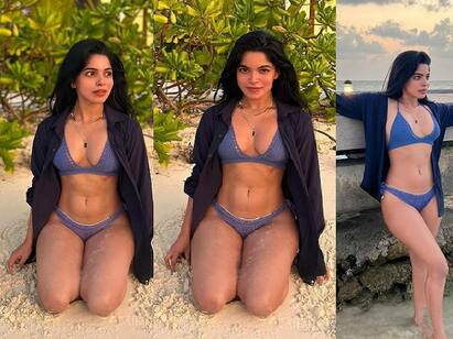 Actress Divya bharathi shared her bikini images and video in Instagram Divya Bharathi: பிகினி உடையில் மொத்த அழகையும் கொத்தாக கொட்டிய திவ்ய பாரதி! - வீடியோ