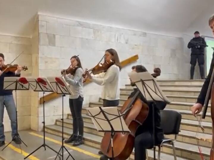 Kharkiv Music Festival Musicians Perform In Metro Station Turned Shelter To Help People 'Ray Of Light': Ukrainian Musicians Perform In A Kharkiv Metro Station Shelter