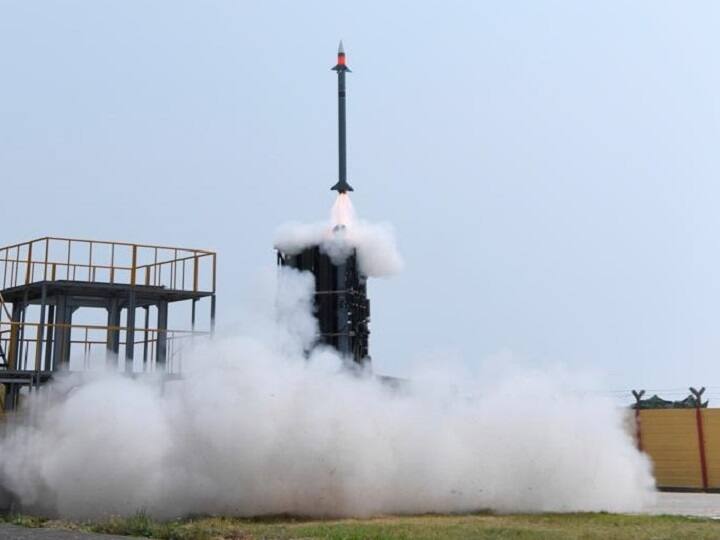 India today successfully test fired Medium Range Surface to Air Missile air defence system off coast Balasore, Odisha: DRDO officials MRSAM Missile Test: নিমেষে আঘাত লক্ষ্যে, পরীক্ষায় সফল ভারতীয় মিসাইল
