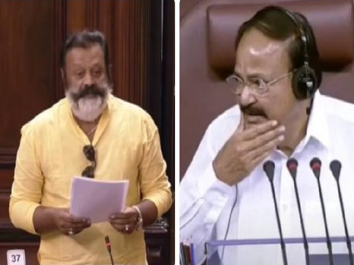 Is it mask or Beard asks Rajyasabha Chairman Venkaiah Naidu to MP Suresh Gopi goes viral in Social Media Venkaiah Naidu: இது மாஸ்கா.. இல்லை தாடியா?- வெங்கய்யா கேட்ட கேள்வி! சுரேஷ் கோபி தந்த பதில்!
