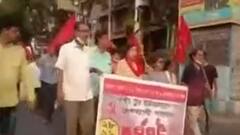 Left Bandh: লেকটাউনের কালিন্দির কাছে পথ অবরোধ কর্মী-সমর্থকদের | Bangla News