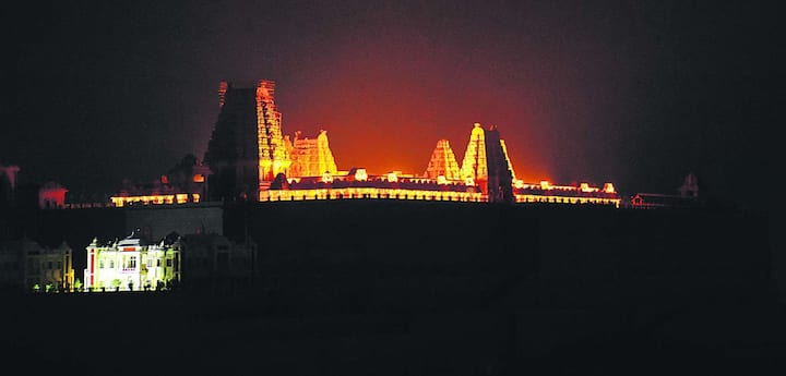 The uniqueness of the temple is that it is reconstructed with black granite and not cement and bricks. (Image: Special arrangement)