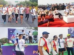 In Pics: 'हाफ मैराथन दौड़' में पटना पहुंचे मिलिंद सोमन की तस्वीरें देखें, जानें महिला और पुरुष प्रतिभागियों में कौन बना विजेता