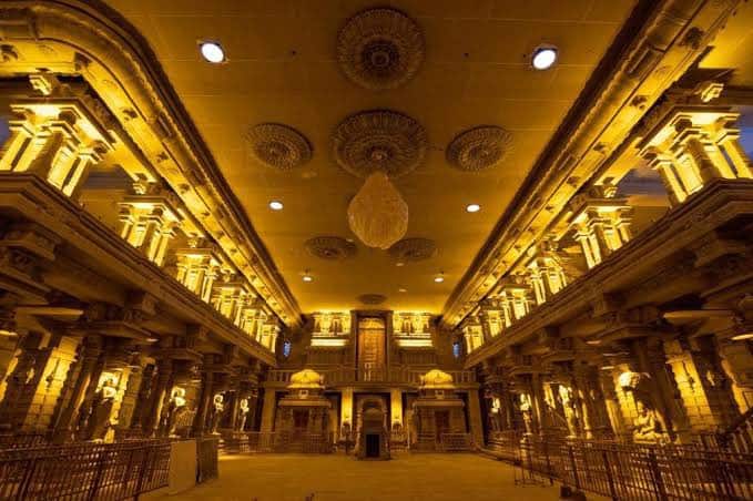 Hundreds of sculptors and artisans have worked to give the temple a new look like how CM KCR anticipated it to be. (Image: Special arrangement)