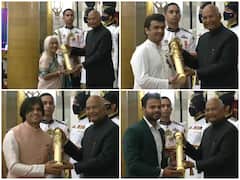 IN Pics| Neeraj Chopra, Sonu Nigam And Others Receive Padma Awards From President