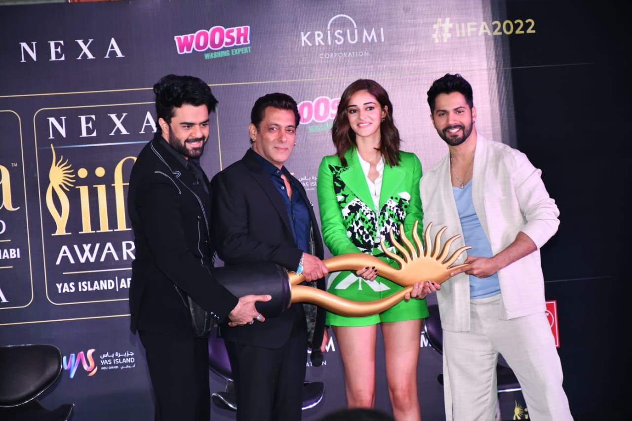 IIFA 2022: Salman Khan, Varun Dhawan And Ananya Panday Glam Up The Press Conference, PICS