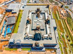 IN PICS | Renovated Yadadri Temple Decked Up Ahead Of Inaugural Function