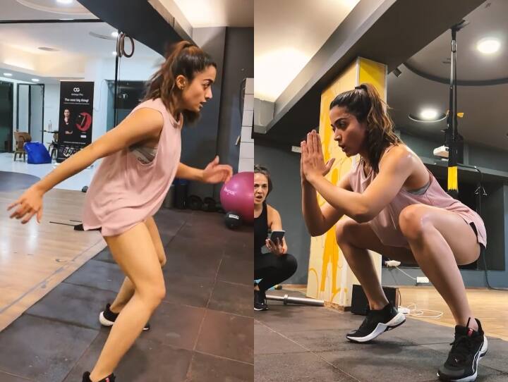 Rashmika Mandanna fitness video actress reveals her fitness secret जुंबा से लेकर रनिंग और एक्सरसाइज कर रश्मिका मंदाना रखती हैं खुद को फिट, वीडियो देख आपके अंदर भी भर जाएगा फिटनेस का जुनून