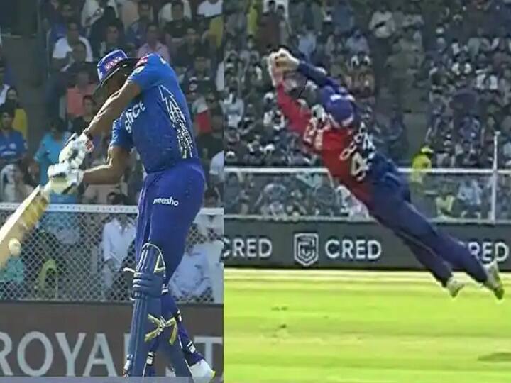 In IPL 2022 MI vs DC match Tim Seifert took fantastic catch of kieron pollard see video IPL 2022 : यंदाच्या हंगामातील पहिली अप्रतिम कॅच, दिल्लीच्या सायफर्टने टीपलेला 'हा' झेल पाहाच