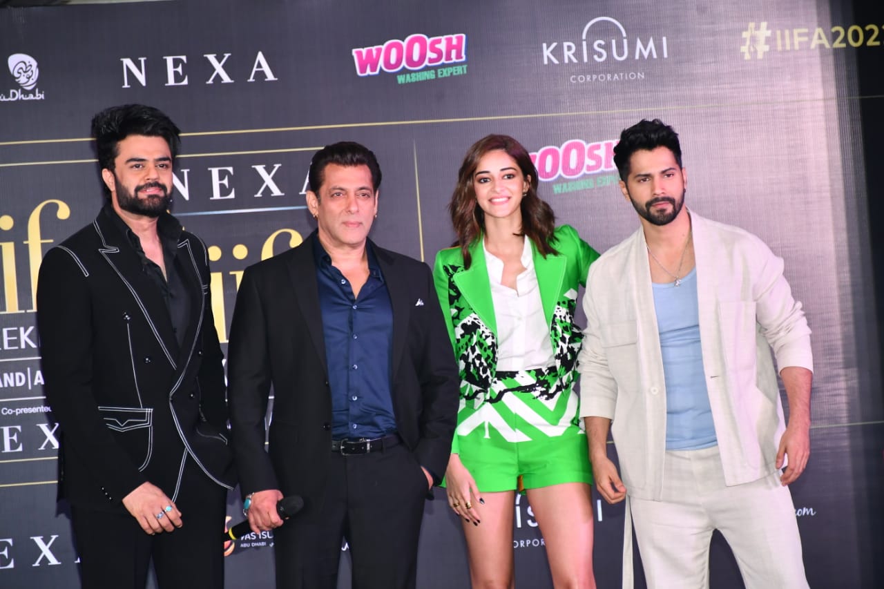 IIFA 2022: Salman Khan, Varun Dhawan And Ananya Panday Glam Up The Press Conference, PICS