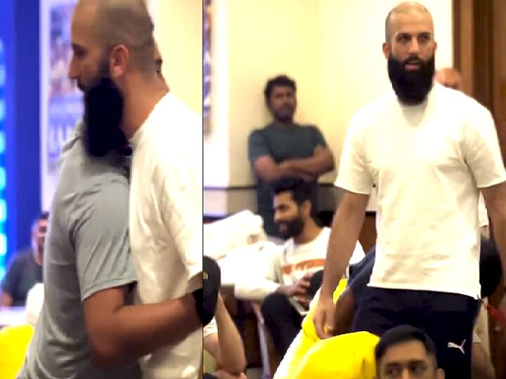 Moeen Ali: வாங்கண்ணா வணக்கங்கண்ணா.. சென்னை அணியுடன் இணைந்த மொயின் அலி...! IPL 2022: Moeen Ali joins CSK Squad after Completing his Quarantine routine ahead of their second IPL match Moeen Ali: வாங்கண்ணா வணக்கங்கண்ணா.. சென்னை அணியுடன் இணைந்த மொயின் அலி...!