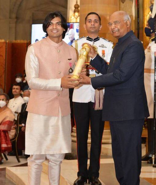 ਪਦਮ ਸ਼੍ਰੀ ਨਾਲ ਸਨਮਾਨਿਤ ਕੀਤੇ ਗਏ ਨੀਰਜ ਚੋਪੜਾ