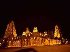 IN PICS | Renovated Yadadri Temple Decked Up Ahead Of Inaugural Function