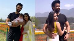 Rajeev Charu: ঘুচল দূরত্ব, কাশ্মীরের টিউলিপ বাগানে চারুকে নিয়ে সুস্মিতা সেনের ভাই রাজীব