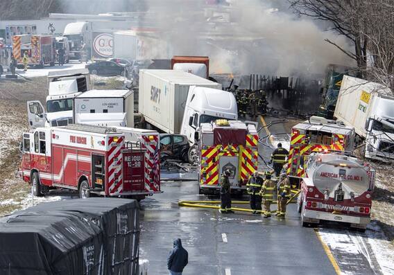 ਅਮਰੀਕਾ ਹਾਈਵੇ 'ਤੇ ਇੱਕ ਤੋਂ ਬਾਅਦ ਇੱਕ 50 ਤੋਂ ਵੱਧ ਗੱਡੀਆਂ ਦੀ ਟੱਕਰ, 3 ਦੀ ਮੌਤ, ਦੇਖੋ ਹਾਦਸੇ ਦੀ ਭਿਆਨਕ ਵੀਡੀਓ ਅਮਰੀਕਾ ਹਾਈਵੇ 'ਤੇ ਇੱਕ ਤੋਂ ਬਾਅਦ ਇੱਕ 50 ਤੋਂ ਵੱਧ ਗੱਡੀਆਂ ਦੀ ਟੱਕਰ, 3 ਦੀ ਮੌਤ, ਦੇਖੋ ਹਾਦਸੇ ਦੀ ਭਿਆਨਕ ਵੀਡੀਓ