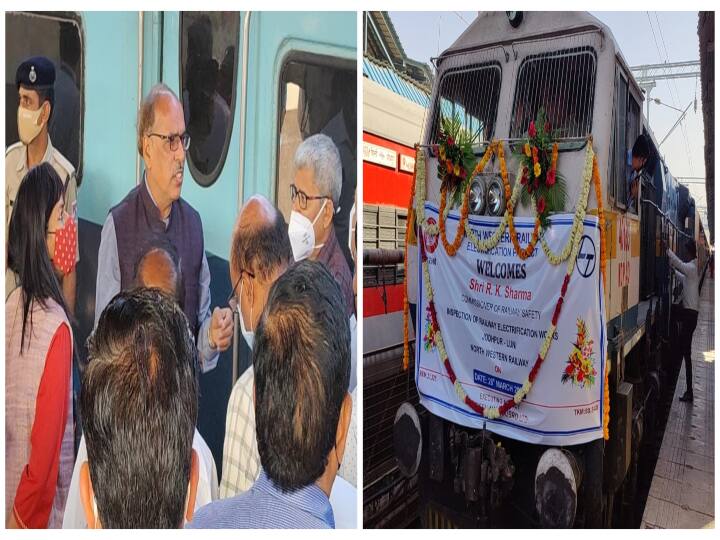 Rajasthan Train with electric engine will run between Jodhpur Marwar soon officers happy with successful trial ANN Indian Raillway: जोधपुर-मारवाड़ के बीच जल्द दौड़ेगी इलेक्ट्रिक इंजन वाली ट्रेन, सफल ट्रायल के बाद अधिकारियों में ख़ुशी की लहर