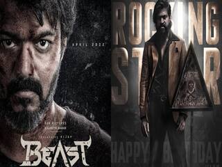 Thats a message from Vijay and Yash about the KGF 2 Vs Beast clash KGF 2 Vs Beast மோதல் குறித்து விஜய்யும் யாஷும் சொல்லும் அந்த ஒரு மெசேஜ்!