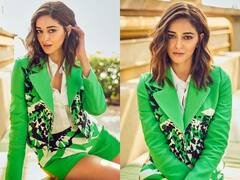 अनन्या पांडे ने ग्रीन आउटफिट में बरपाया कहर, ग्लैमरस लुक से लूट ली महफिल